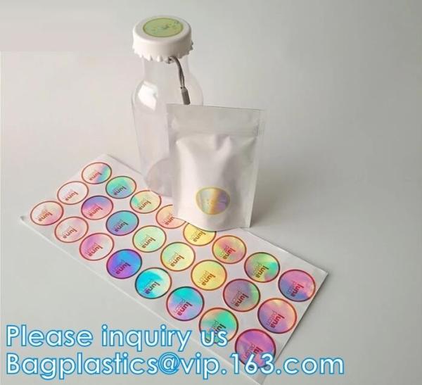 Laser Holographic Material Printed Heat Seal Aluminum Foil Packing Plastic Bag With k For Small Stuff 10g 5g