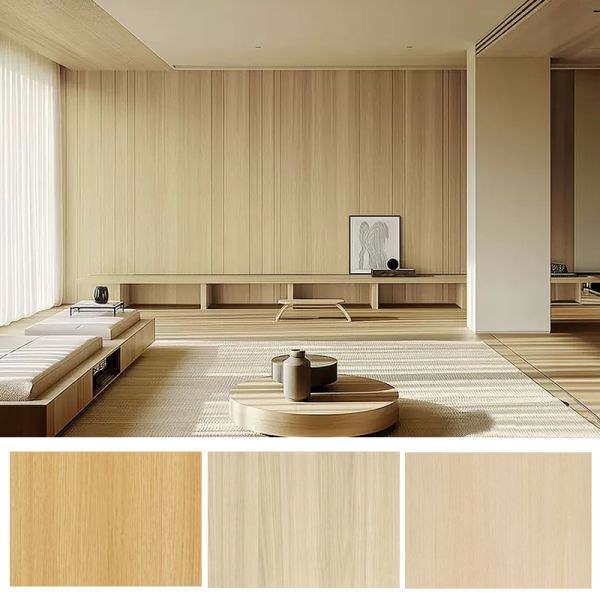 Wood Effect PVC Decor Film PVC Foil For Furniture 1260mm 1400mm 1420mm Width