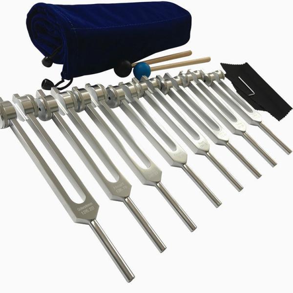 8pcs Aluminum Alloy Medical Tuning Fork Sound Healing of 126 136 141 172 194 210 221HZ