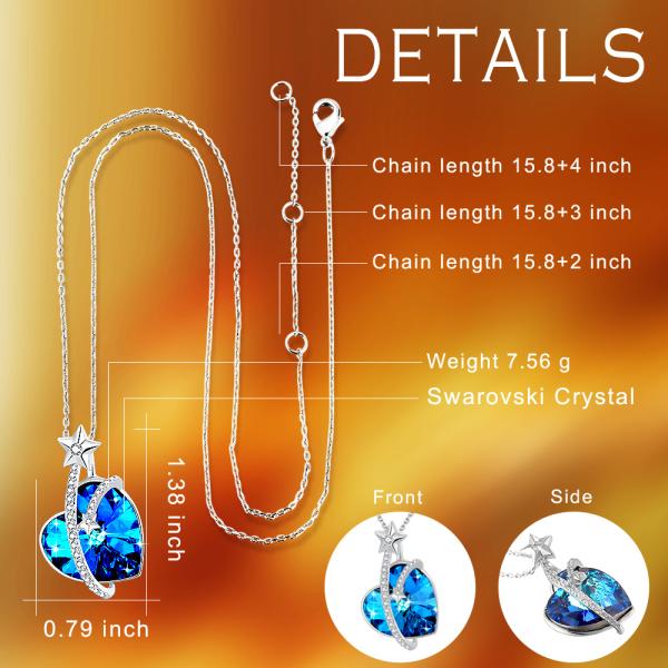 bijutaria de 0.79x0.98in para a joia das mulheres para mulheres apenas Wanna Love U Babe Heart Necklace