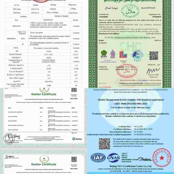 High Quality MOQ 1kg Food Grade Beta Cyclodextrin Emulsifier Stabilizer