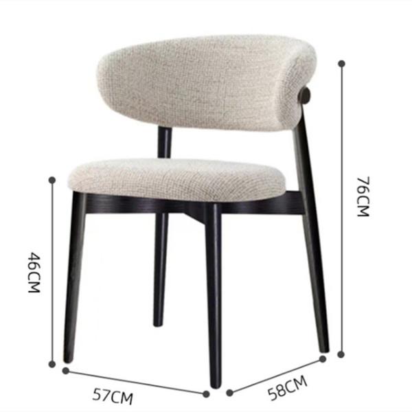 Modern Velvet Dining Chair with Metal Legs