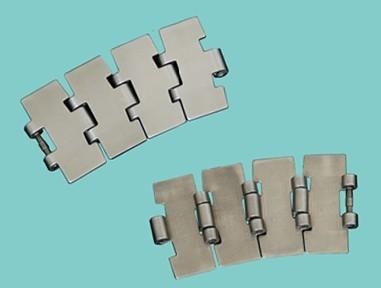 SS881 FLAT TOP SS CHAINS RADIUS CONVEYOR SLAT TOP STAINLESS STEEL CHAINS FOR FOOD BEVERAGE LINES