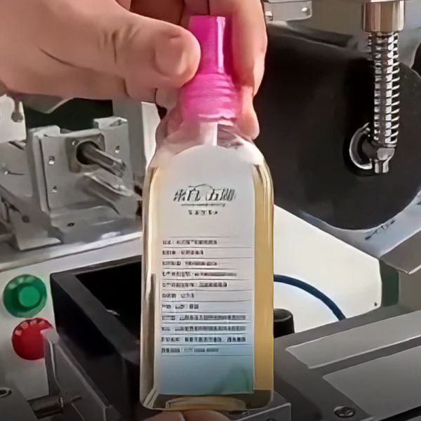 500W Semi Automatic Labeling Machine High Precision Flat Surface Labeling Machine