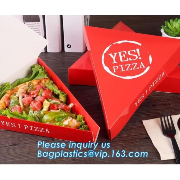 Printed brown kraft paper pizza box, Cheap brown paper pizza box,cheap printed logo round custom pizza box bagease packa