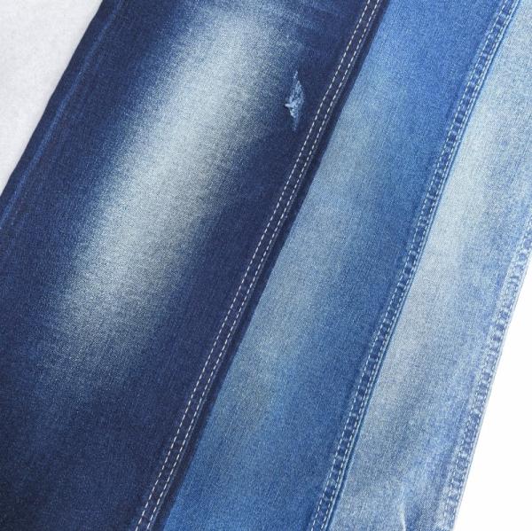 Weak Stretch  TWILL Style Cotton Polyester DARK BLUE Denim Fabric  JSD3245 9.4OZ for fashion jeans