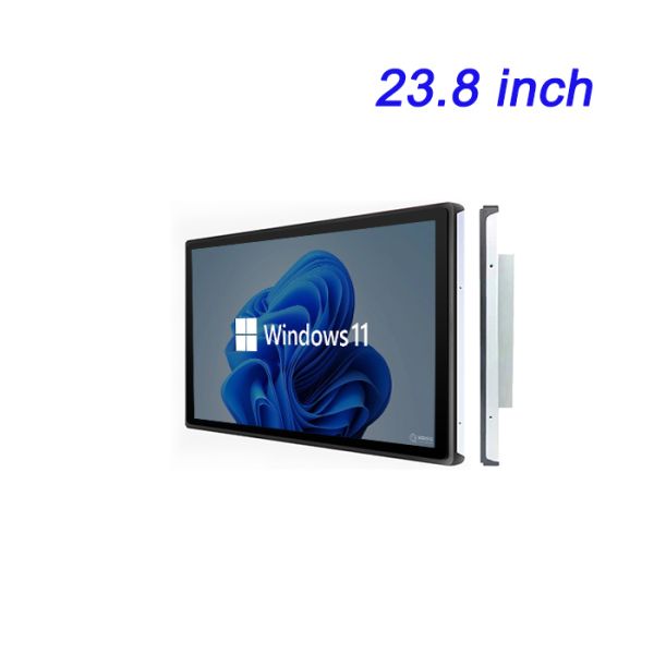 23.8 Inch Fully Enclosed Industrial Embedded Dustproof Horizontal Board Resistance TouchScreen LCD Monitor