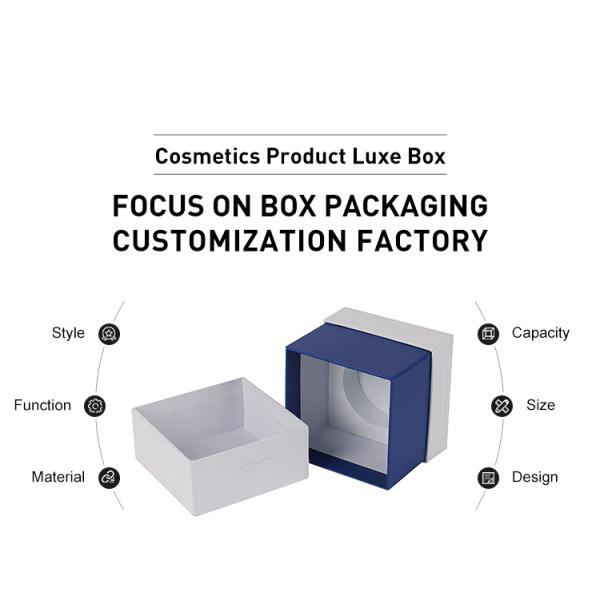 Fashionable Custom Skin Care Packaging Lid And Base Matt Lamination Versatile