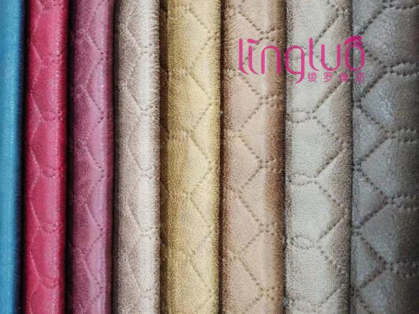Ultrasonic wave suede fabric for sale New design soft touch Tech Cloth Cover