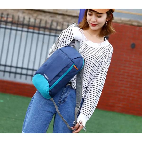 600D Polyester Leisure Backpacks , Foldable Light Travel Backpack