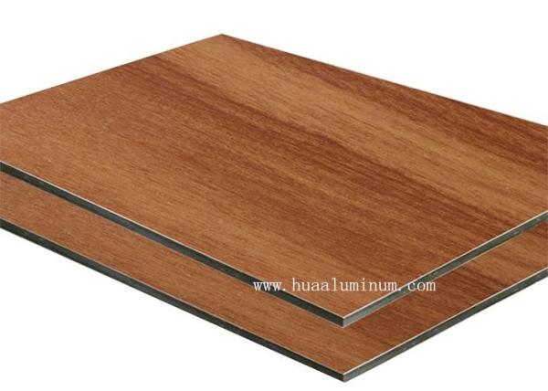 1500*3050mm Wood Texture Aluminum Composite Panel , Antibacterial 4mm Composite Panel