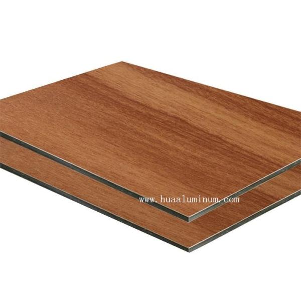 1500*3050mm Wood Texture Aluminum Composite Panel , Antibacterial 4mm Composite Panel