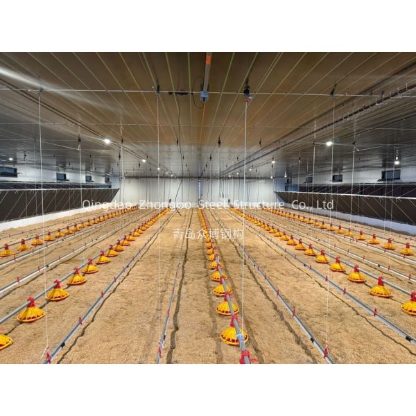 Custom Prefabricated Steel Frame With Q235 Q355 Steel For Chicken House