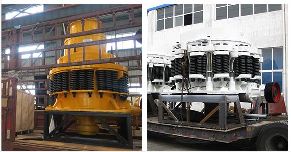 Trituradora de cono de resorte 1200T/H para triturar minerales y rocas