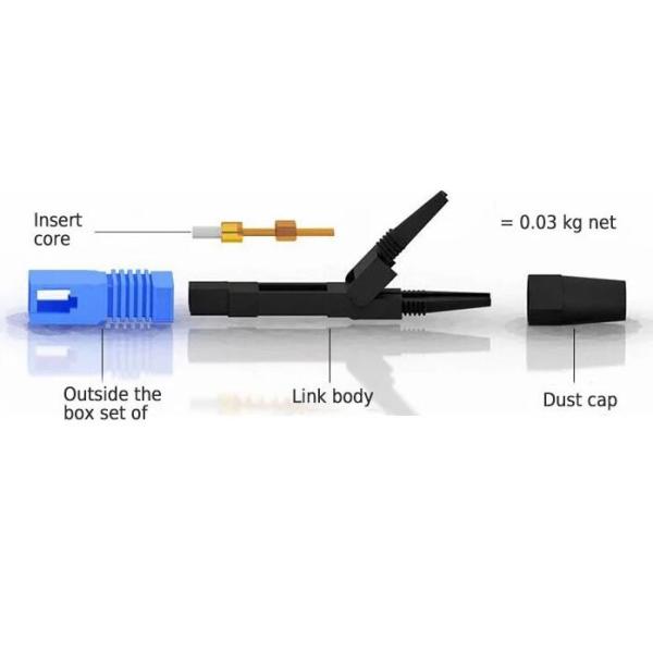 Compact Design Fiber Optic Cable Assemblies High Precision Alignment