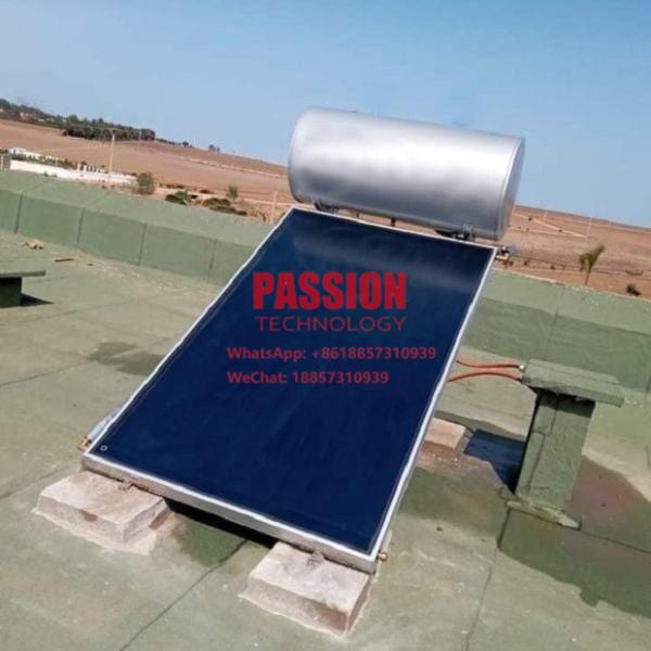 da cor azul solar de Heater Black Chrome Solar Collector da água da placa 300L lisa coletor térmico solar