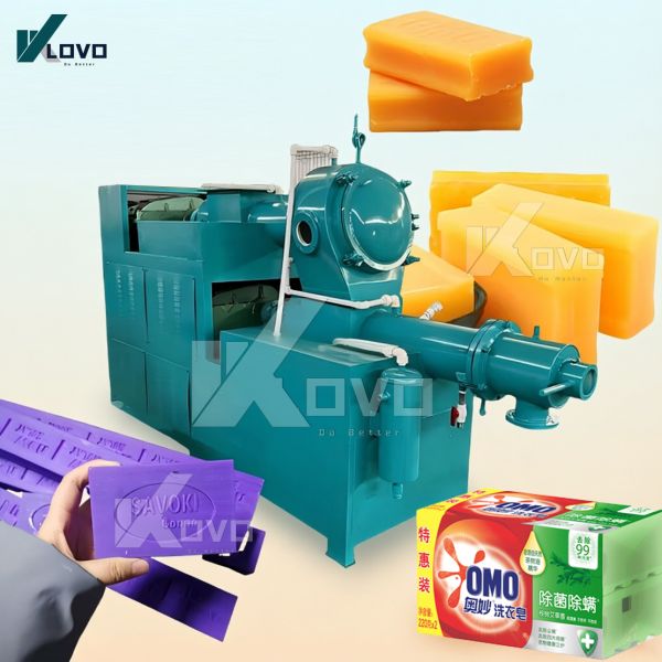 Soap Making Machine Laundry Soap Plodder Soap Cutting and Stamping Machine Chemical equipment to Make Soap