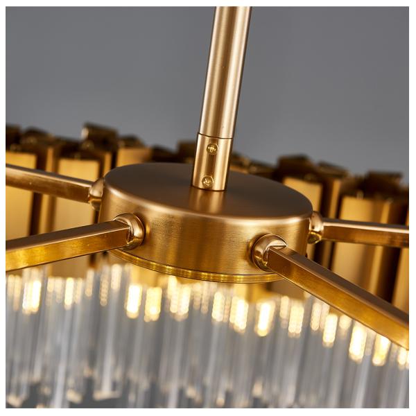 Luxury Led Crystal Chandeliers Dining Room Creative Rectangle foyer chandelier(WH-CY-180)