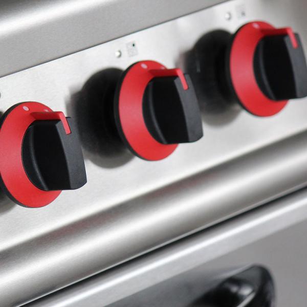 Cocina de gas Equipo básico de cocina estufa 6 quemador para restaurante de comienzo