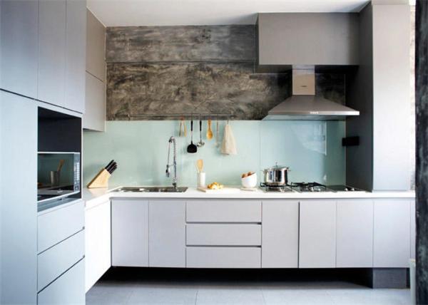 PRIMA Customized MDF Kitchen Cabinets Modern Style With Quartz Stone Countertop