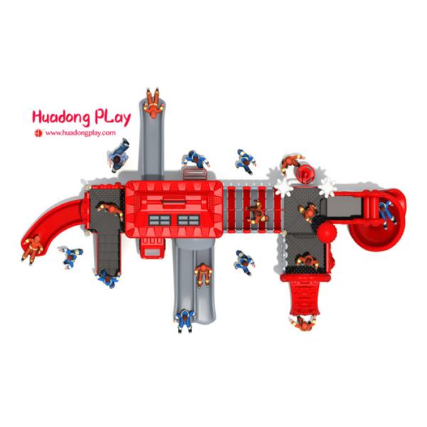LLDPE Material Outdoor Play Equipment New Mordern Design Light Weight