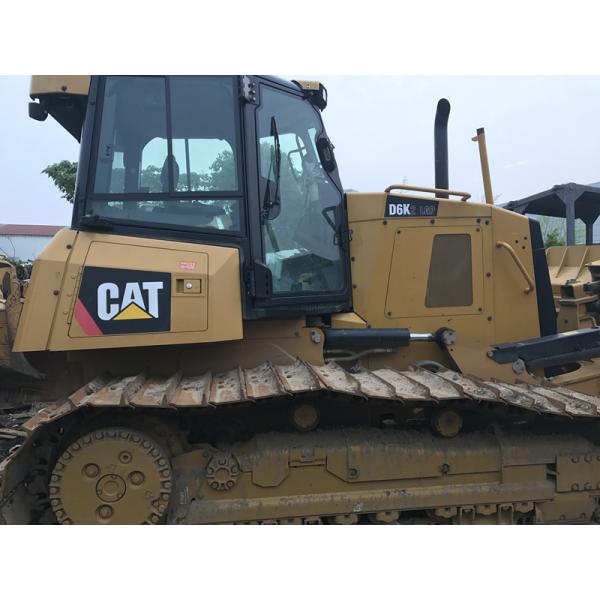125hp Yellow Used CAT Bulldozer D6K2 LGP 6 way blade C6.6 Engine No oil leakage