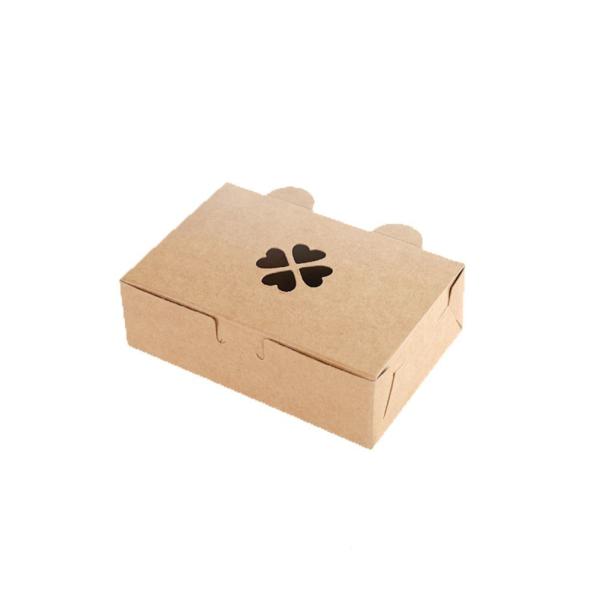 Boîte cadeau personnalisée en carton blanc Boîte d'emballage papier fast-food pour collations de restaurant