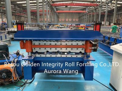 Double Layer Cold Roll Forming Machine 12-18m/min G235 grade steel