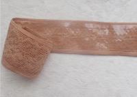 Não o sutiã do laço da faixa elástica do jacquard da costura do deslizamento prende com correias o aparamento para calças da barriga