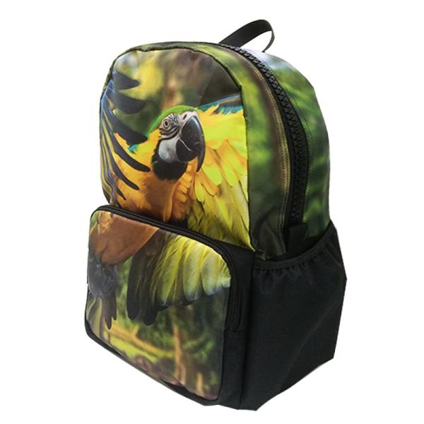 3D animal print pattern 17 inch backpack student personality fashion trend creative backpack