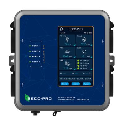 CO2 Temperature Humidity Greenhouse Humidity Controller 240V 800x480 LCD display