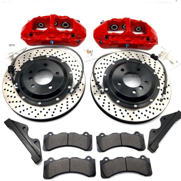 19'' Wheel 6 Pot Brake Kit JKGT6 Big Red Caliper 362*32mm Disc Rotor