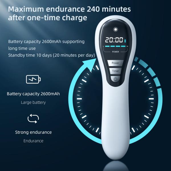 Домашнее применение 808nm 650nm холодное лазерное устройство Красный ближний инфракрасный свет терапия