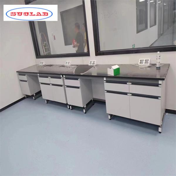 Número de ganchos como banco de trabalho de laboratório de química de desenho com aço inoxidável