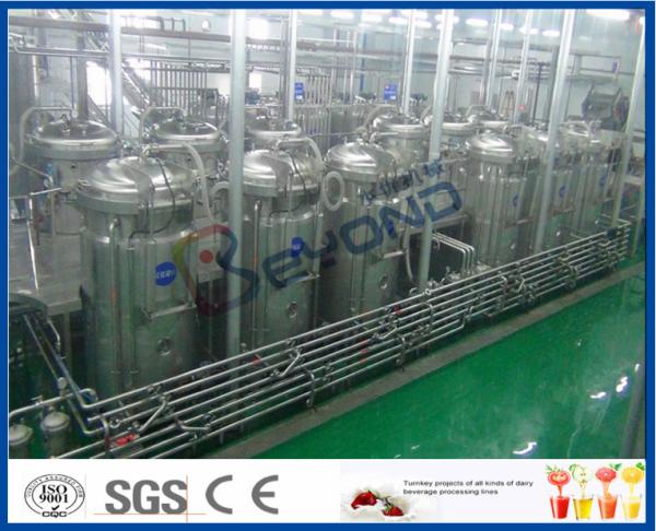 Sanitary Safety Fruit Juice Processing Juice Factory Machinery With Full Auto CIP Cleaning