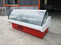 Fã comercial que refrigera a mostra refrigerada para o alimento do supermercado fino e o alimento congelado