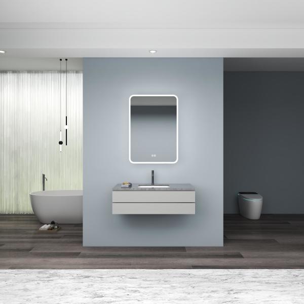 Contemporary Anti Fog Medicine Cabinet Moisture Proof With LED And Defogger