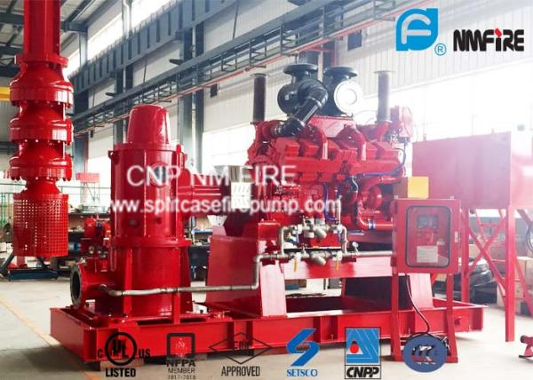 Motor diesel padrão de NFPA20 Vertial - capacidade conduzida da bomba de fogo 5000GPM