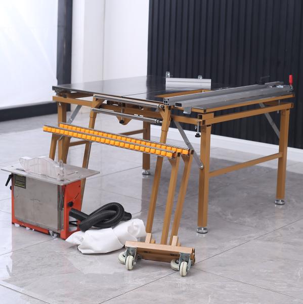 120*100cm Lightweight Portable Sliding Table Saw With Vacuum Cleaner