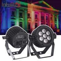 22W Lumières par LED en aluminium DMX 512 Club de fête Disco éclairage RGBW 3 en 1 LED Par peut lampes de scène