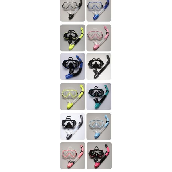 2025 New Model Submersible Mask Dry Respiratory Tube Set - Adult Model Snorkel Mask - Cross-border Product - Factory Customized Dive Goggles