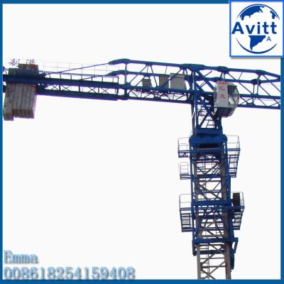 QTZ125 PT6016 Guindaste de Torre Móvel 60m Boom 10 Tons 50m Altura Preço