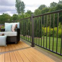 Clôture à lattes en aluminium thermolaqué à 3 rails, bonne vente