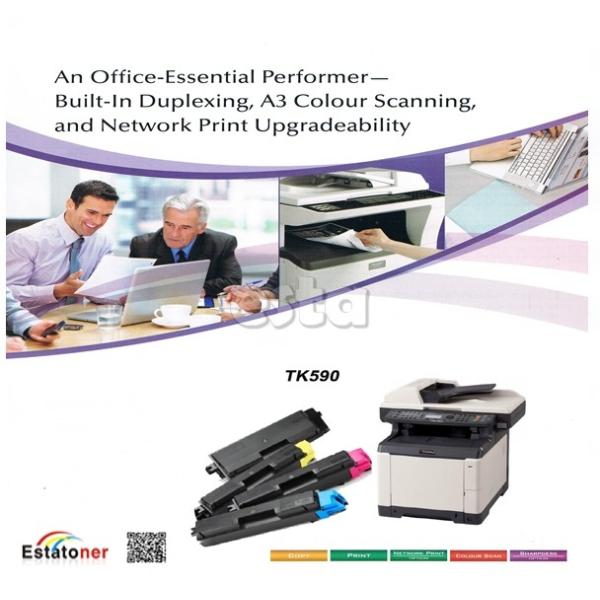 Патроны тонера FS-C2026/C2126MFP/C2526MFP/2626MFP патронов принтера TK590 Kyocera совместимые