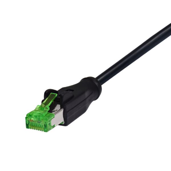 Водоустойчивое Cirtular D-закодированное M12 к RJ45 гибкому проводу кабеля ethernet RJ45 с соединителем M12