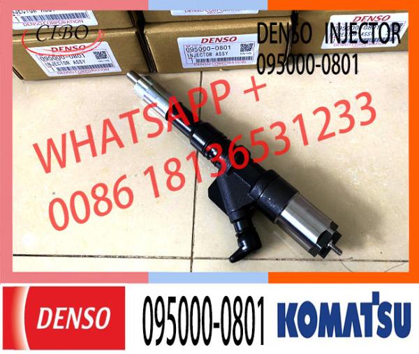 ensemble d'injecteur de carburant 6156-11-3100 095000-0801 pour KOMATSU 6D125E450-7.8