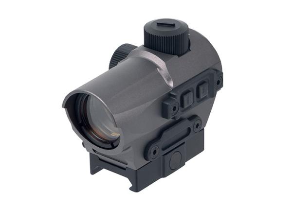 Hunting Red Dot Riflescope / D10 Red Dot Sight 1.5 MOA Manual Key Switch With 20mm Riser Mount Gray