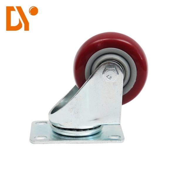 Nylon Industrial Caster Wheels For Push Cart Trolley 130mm Height For Moving Products