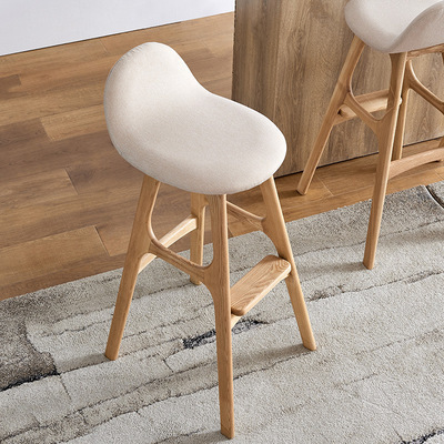 Luxury Bar Stool Modern Outdoor Metal Wood Kitchen Leather Velvet Bar Chair Barstool Wooden Counter Height Bar Stool for Kitchen