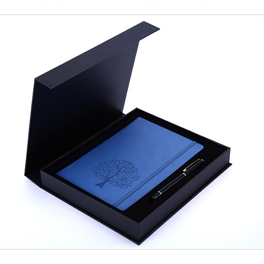 A5 fil de couture en cuir en PU Logo personnalisé Agenda de travail Budget Carnet de notes de conception simple